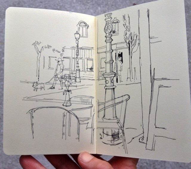 Lamp posts, Pam's cafe, Friday 29.07.16