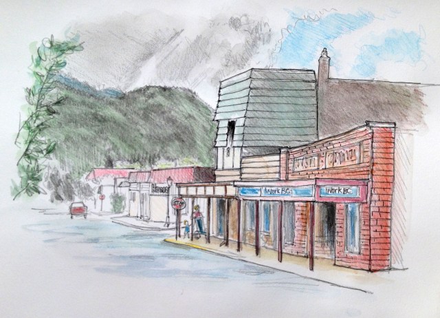 Revelstoke street in colour, 27.07.16