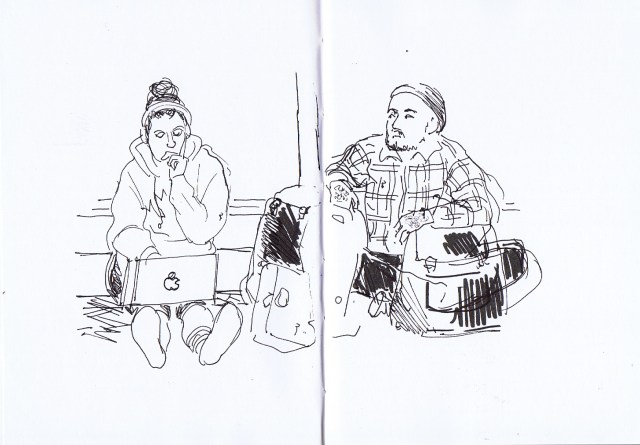 Waiting to board the flight Vancouver to Sydney 11.08.16